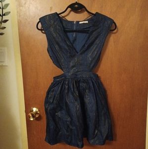 Mustard Seed cutout mini dress